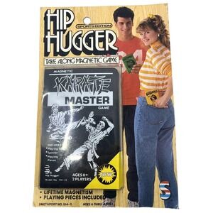 Vintage Hip Huggers Karate Master Travel Game Magnetic‎ Sealed Complete